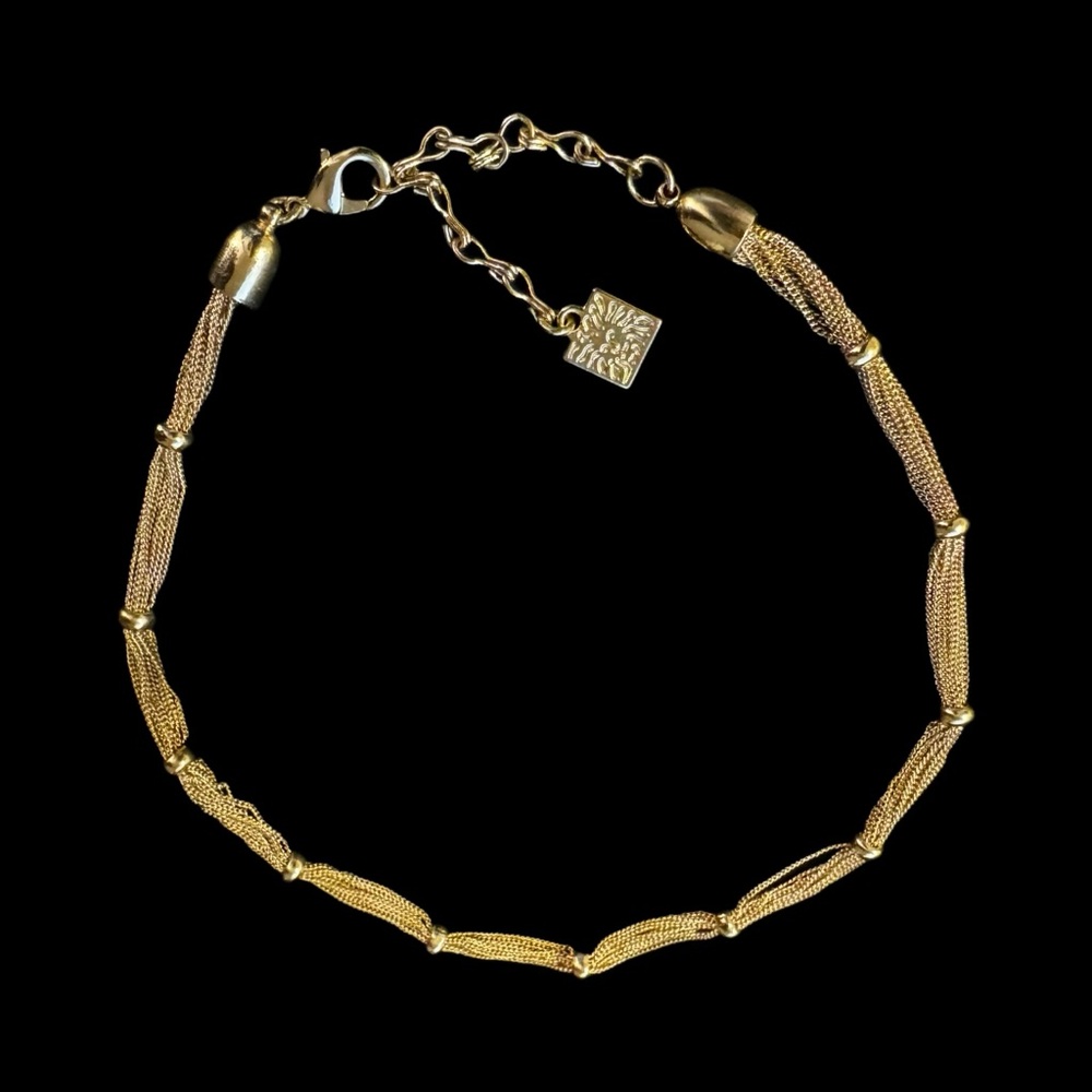 ✨Beautiful Vintage Anne Klein Gold Mesh Necklace